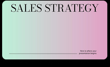 Sales proposal